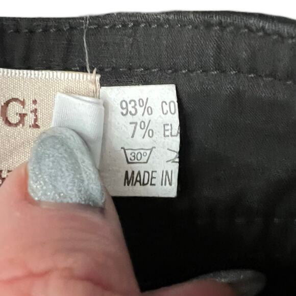 Otto Gi Italy Black Silver Embellished Pockets Bootcut Pants sz 38 / 8 NEW Tags - Picture 12 of 14